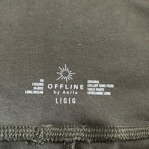 Army green aerie leggings